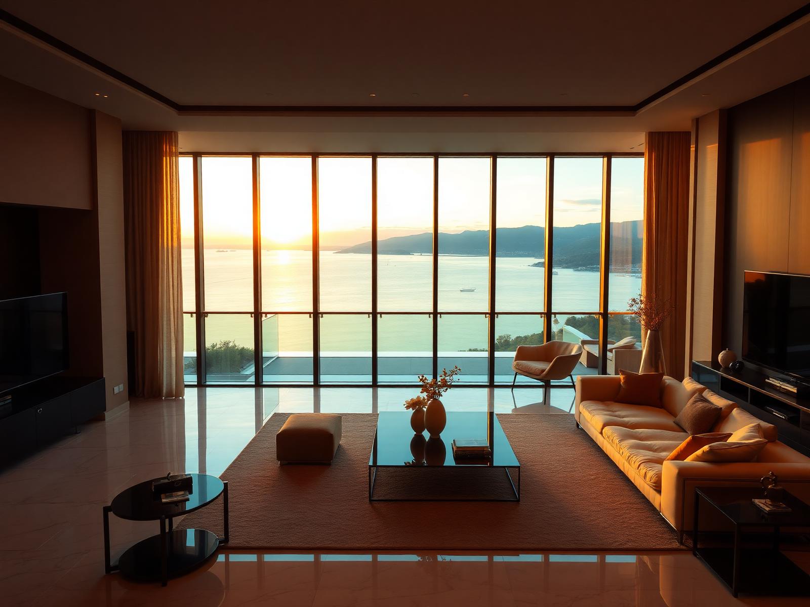 Mydan luxury interior with bay view